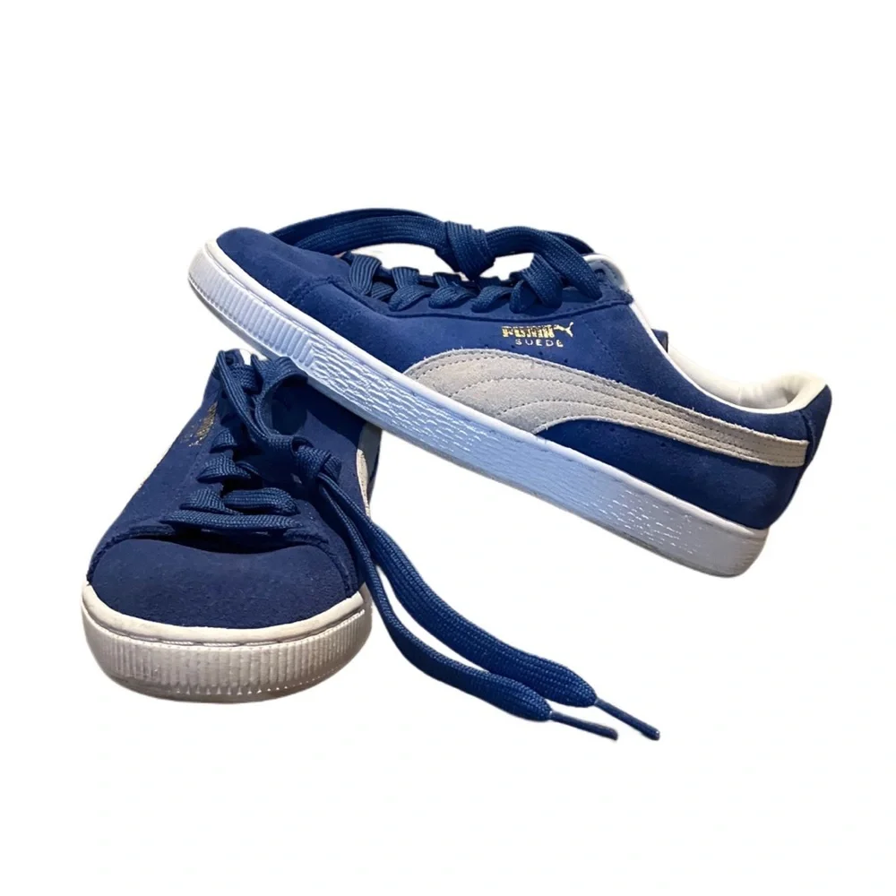 Puma Blue and White Women's Sneakers size 9(mens 71/2-8) - Picture 3 of 10